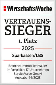 WirtschaftsWoche Vertrauenssieger 1. Platz - Sparkassen Finanzgruppe Immobilienmakler